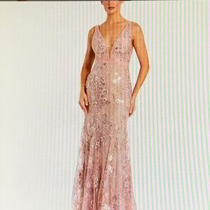 Mac Duggal Black Jacket with White Top